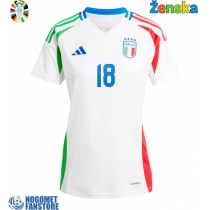 Italija Nicolo Barella #18 Gostujuci Dres za Ženska EP 2024 Kratak Rukav